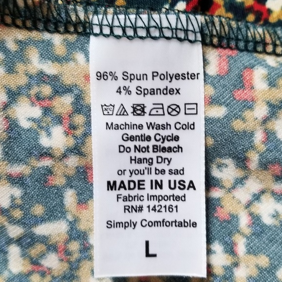 LuLaRoe NWT Azure Skirt Large - Picture 5 of 8